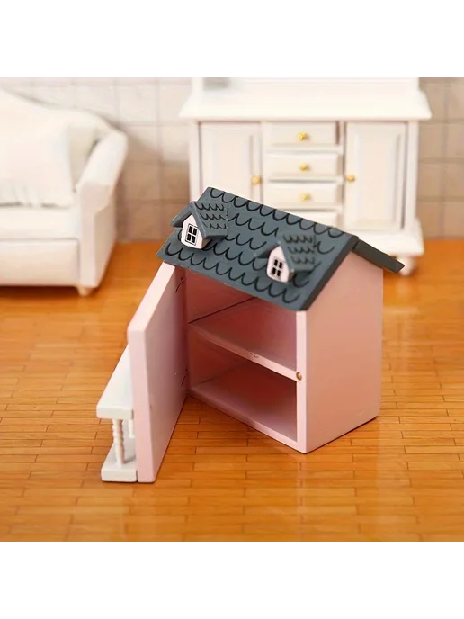 Нет бренда Мини набор мебели для кукольного домика Pink, розовый, фото 5