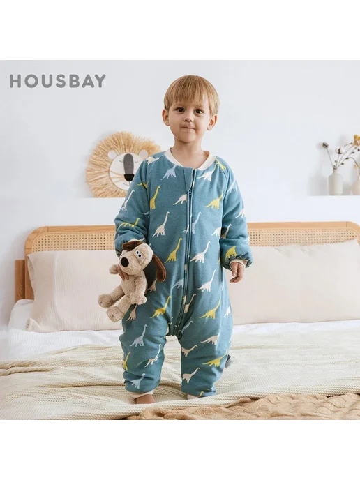 HOUSBAY Спальный мешок с динозавром 2.5 Tog для детей 1-4 л, 14 л, фото 4