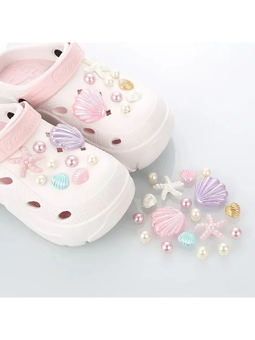 Нет бренда Украшения морские звезды для обуви, Set E, вариант, фото 2