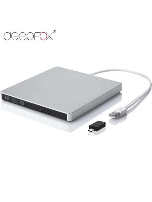 DeepFox Портативный DVD-RW CD-привод USB Type-C 3.0, вариант, фото 2