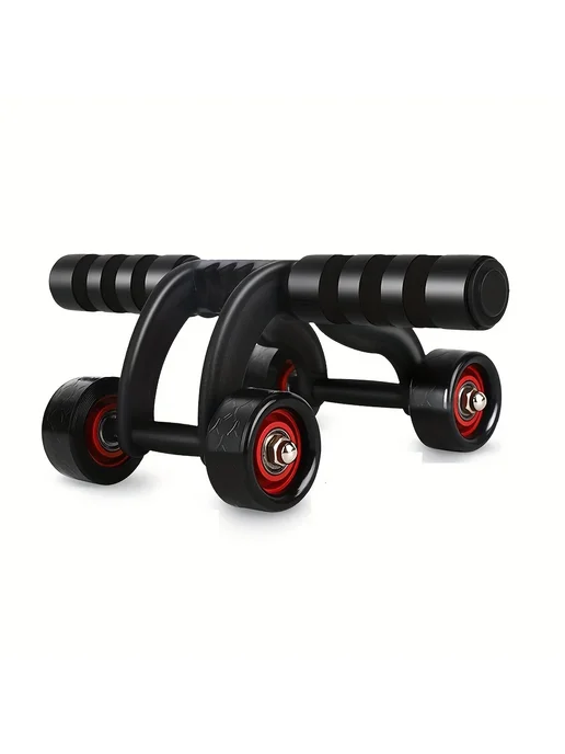 Нет бренда Ab Roller 4 Wheels для дома, черный