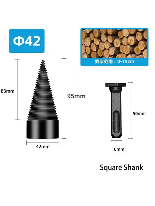 Mrs win Черное колонковое буровое долото 32 42 50 мм 50mm Sq, черный