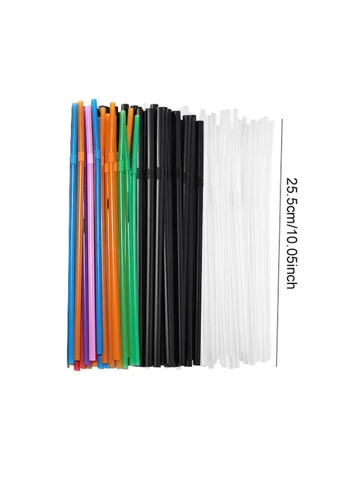Нет бренда Одноразовые соломинки для напитков TMZ 100PCS MIX, 100 шт, фото 3