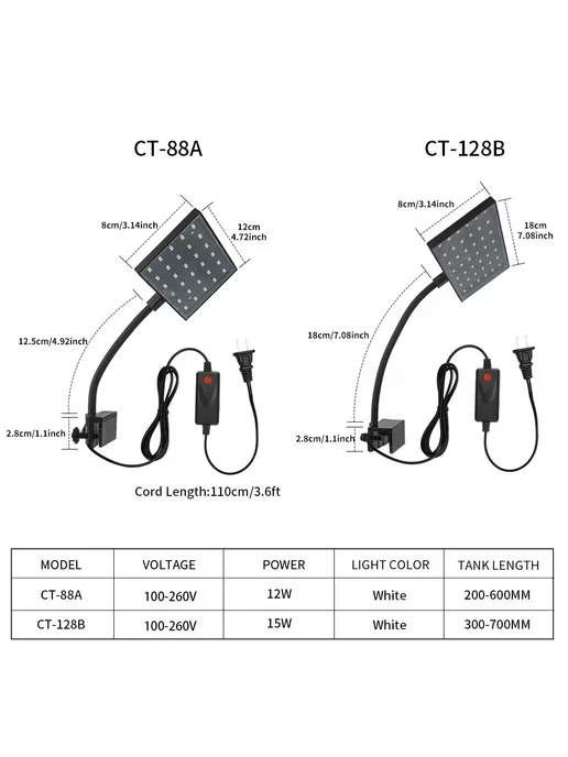SEVEN MASTER Светодиодный светильник для аквариума LED, высокая яркость E, вариант, фото 7