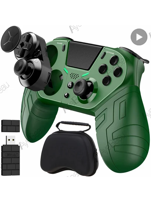 AyeBeau беспроводной геймпад для PS4, PS3, Android, PC Зелен, зеленый, фото 2