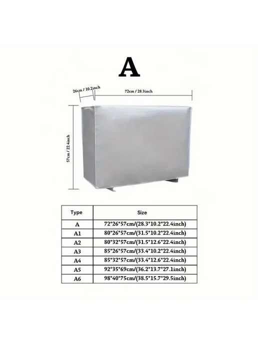 Нет бренда Водонепроницаемый чехол для кондиционера из оксфорда 4B85x32, 85x32, фото 5