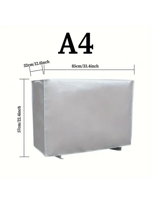 Нет бренда Чехол для кондиционера Oxford 98x40x75 см, серый, 85x32x57 см