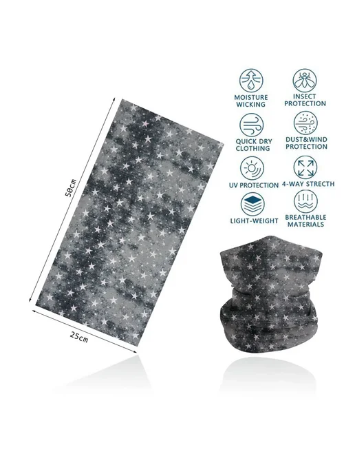 Fandana Gear Балаклава Sky Stars серая, SW087, голубой