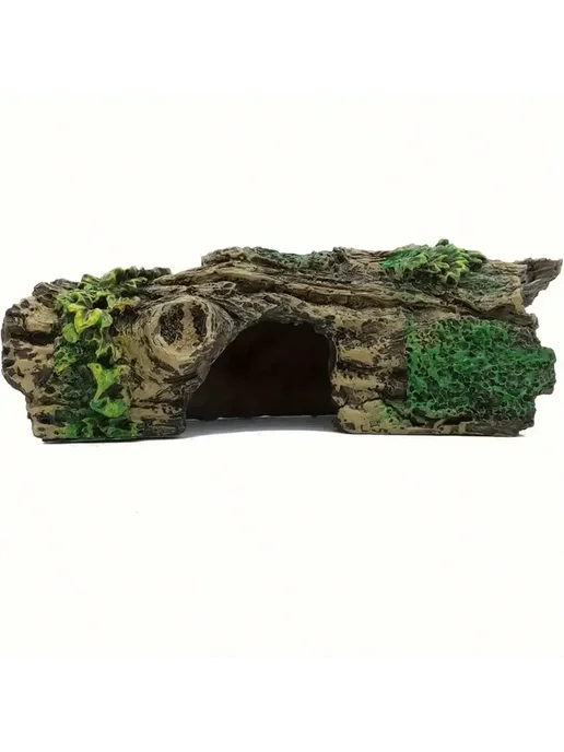 Нет бренда Декор для аквариума бревно с мхом, 15.5x6.3x5 см, 15.5x6.3x5 см, фото 3