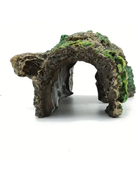 Нет бренда Декор для аквариума бревно с мхом, 15.5x6.3x5 см, 15.5x6.3x5 см, фото 4