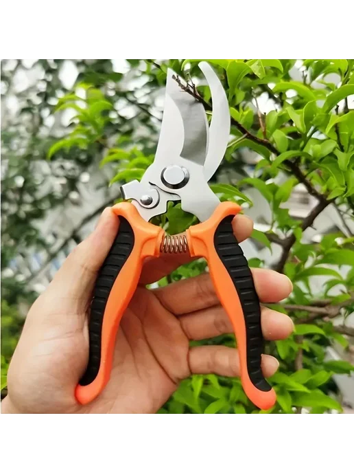 Нет бренда Садовые ножницы из нержавеющей стали Оранжевый, Orange, оранжевый, фото 3