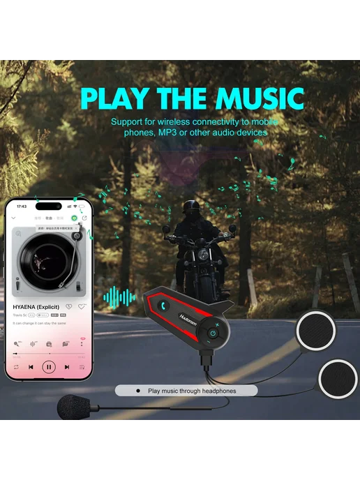 XINOWY Bluetooth-гарнитура Houtonsen S6 мотоциклетная водонепроница, вариант, фото 6