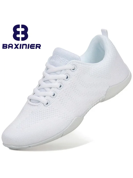 BAXINIER Белые Танцевальные Кроссовки Для Девочек, Легкие Тр, белый, фото 2