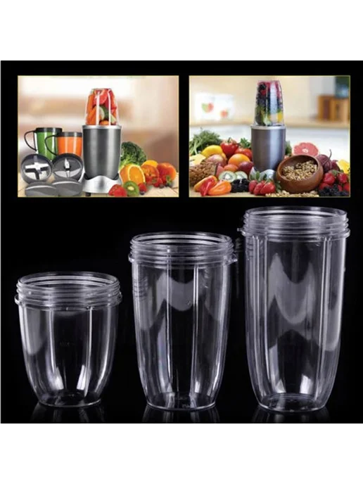 Нет бренда Прозрачная чаша для соковыжималки NutriBullet 18 24 32 унции, прозрачный, фото 2