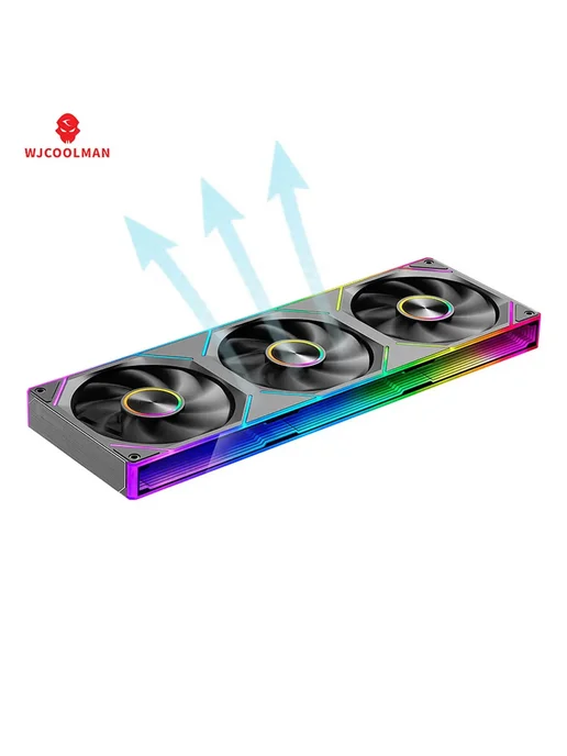Нет бренда Вентилятор для ПК WJCOOLMAN Starlink 360 Black Reverse RGB, черный