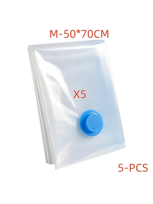 Вакуумные пакеты для хранения S-40*60см, 5 шт, Синий, 35 шт, 5 шт