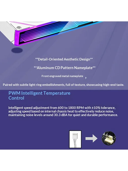Нет бренда Вентилятор корпусный WJCOOLMAN Starlink ARGB PWM Black 240 R, черный, в упаковке 226 г, фото 4