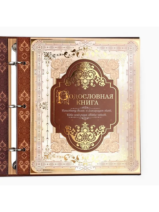 Родословная книга с рамкой под фото «Семейная», 21.5×23.7 см, 21.5x23.7 см, фото 5