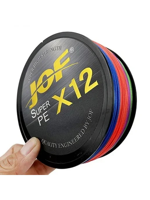jof Плетенная рыболовная леска X12 12 прядей многоцветная 50, вариант
