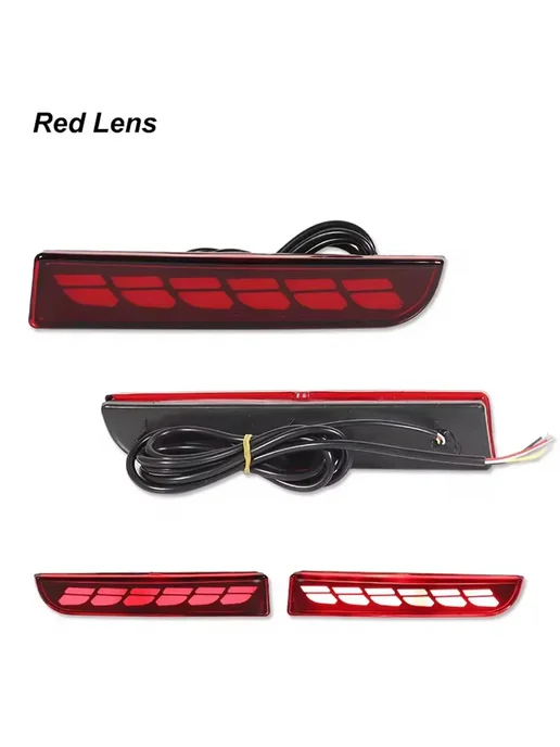 Нет бренда Светодиодные задние фонари Red Lens D для Mitsubishi Lancer, красный