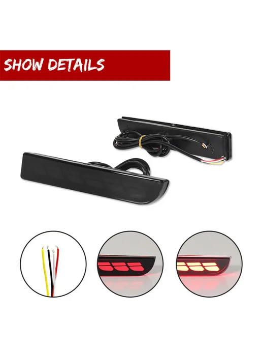 Нет бренда Светодиодные задние фонари Red Lens D для Mitsubishi Lancer, красный, фото 3