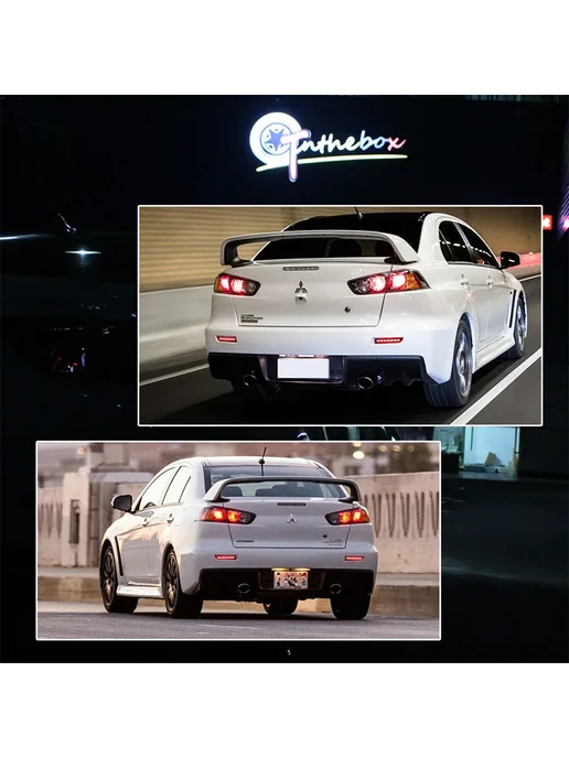 Нет бренда Светодиодные задние фонари Red Lens D для Mitsubishi Lancer, красный, фото 7
