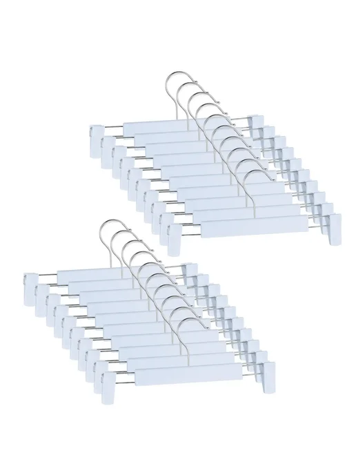 Пластиковые регулируемые вешалки для брюк Бежевый, 20PCS, Br, синий