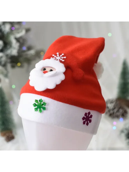 Нет бренда Новогодние шапки Санта Клаус, Снеговик, Лось 10pcs c style, C style Adult, фото 3