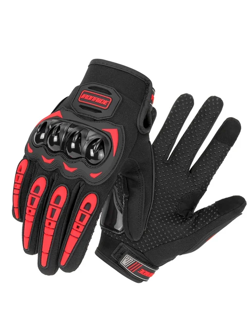 HEROBIKER Мотоциклетные Перчатки - Противоскользящие, Износо, красный