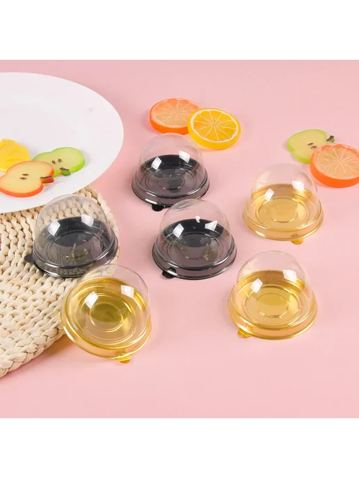 cyuan Прозрачные пластиковые мини-коробки для тортов 30pcs, 30 шт, фото 7