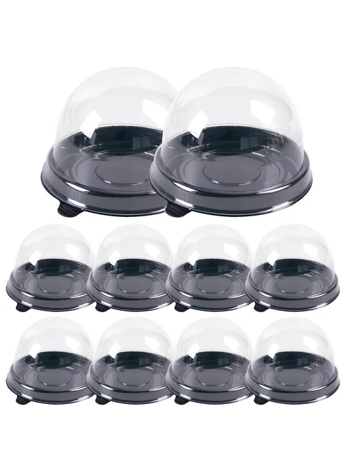 cyuan Прозрачные пластиковые мини-коробки для тортов 30pcs, 10 шт