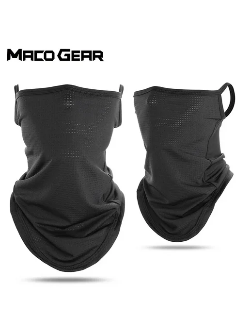 macogear Черная спортивная маска-бандана Summer 01, черный, фото 2