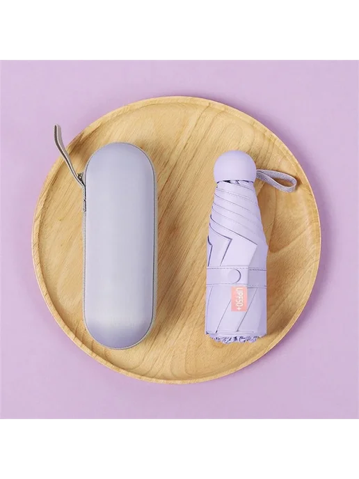 Нет бренда Женский мини-складной зонт Белый, white, зеленый, фото 5