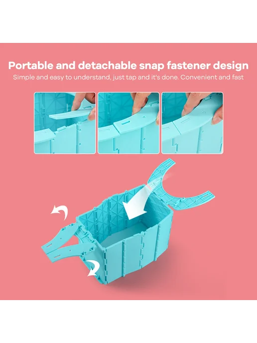 Нет бренда Детский складной портативный горшок Cleaning bags 100pcs, 100 шт, фото 5