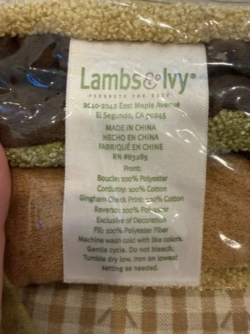 Бортики в детскую кроватку Lambs&lvy, коричневый, фото 2