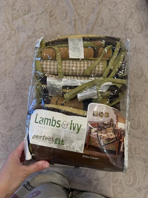 Бортики в детскую кроватку Lambs&lvy, коричневый, фото 5