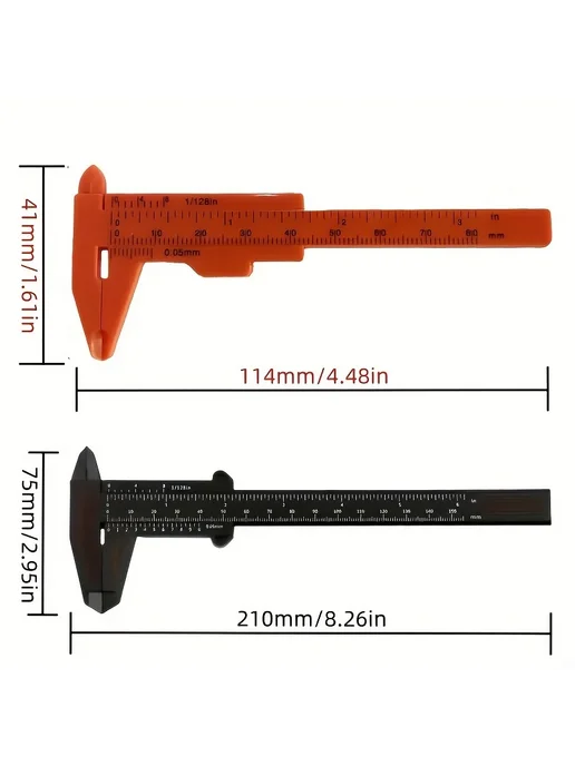 Нет бренда Набор штангенциркулей пластиковых 3 шт. 150MM-3pcs, 3 шт, фото 3