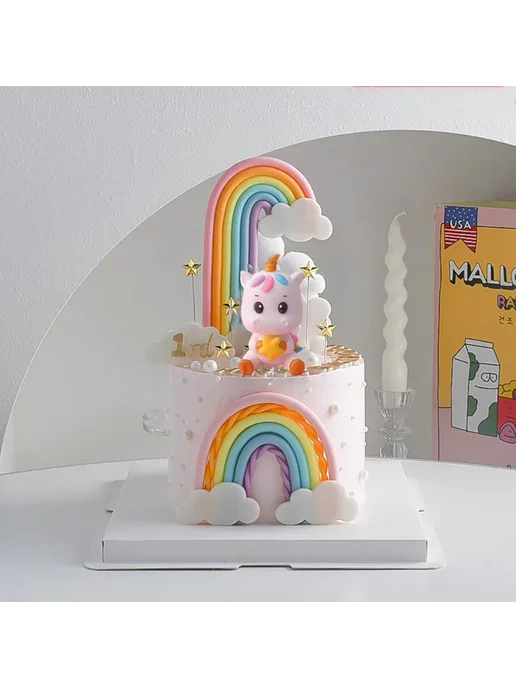 Нет бренда Набор для торта "Единорог" 9pcs Unicorn Set B, 9 шт, фото 2