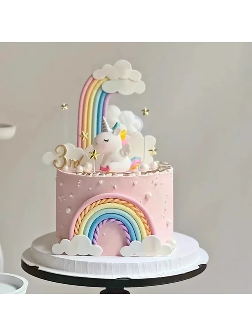 Нет бренда Набор для торта "Единорог" 9pcs Unicorn Set B, 9 шт, фото 5