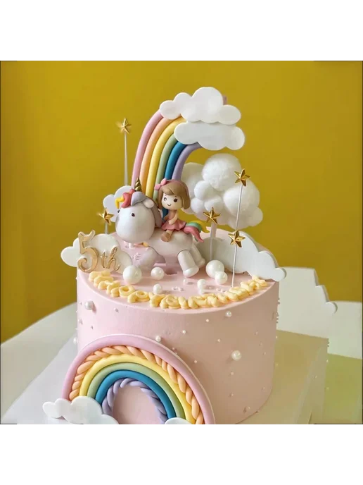 Нет бренда Набор для торта "Единорог" 9pcs Unicorn Set B, 9 шт, фото 6