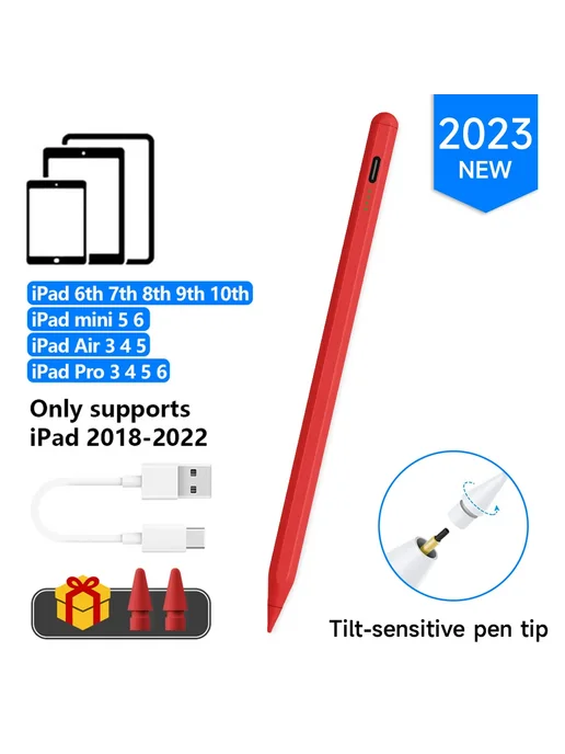 CASEPOKE Стилус для iPad 6-10, mini 5-6, Air 3-5, Pro 3-6, Type C, NE, вариант