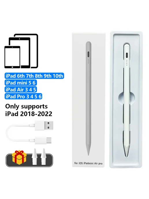 CASEPOKE Стилус для iPad Type C, поддержка iPad 6-10, Air 3-5, Pro 3-, вариант