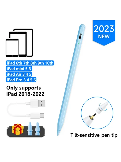 CASEPOKE Стилус для iPad Type C, NEW BU, Tilt-sensitive, вариант