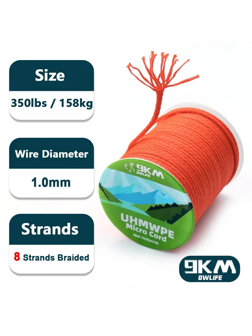 9KM DWLIFE Плетеная рыболовная леска UHMWPE 9 км 0.8-1.6 мм 100ft 30m, вариант