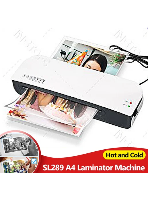 INSTOFC Ламинатор SL289 для формата А4 белый 220В Laminator-, белый, фото 2