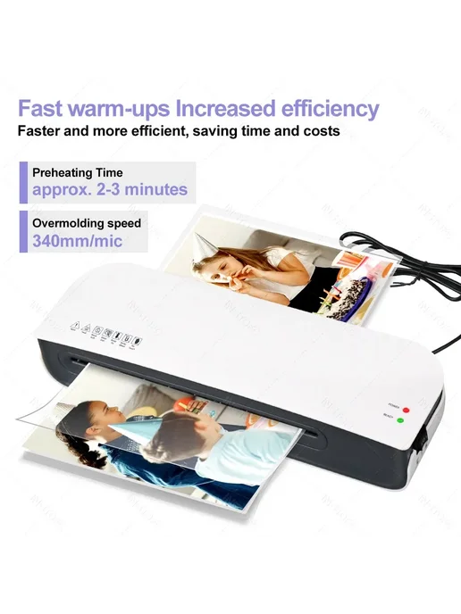 INSTOFC Ламинатор SL289 для формата А4 белый 220В Laminator-, белый, фото 3
