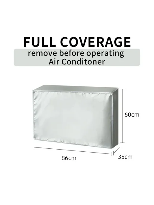 Нет бренда Чехол для кондиционера из полиэстера 1P Below 75x26x57cm, 86x35x60 см