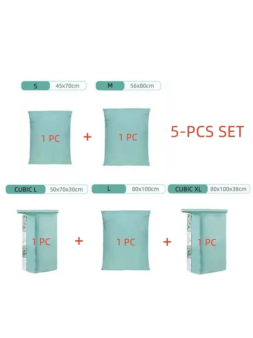 TaiLI Вакуумные пакеты для хранения 3-5 шт. MIX 5 PCS1, 5 шт