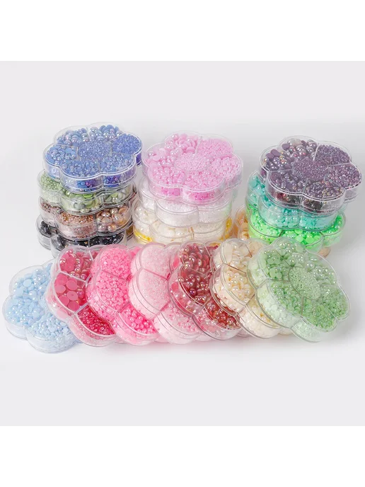 Lucia crafts Имитационные жемчужные бусины пластик 2800 шт, 2800 шт, фото 2