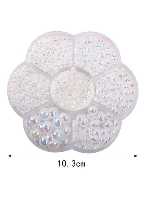 Lucia crafts Имитационные жемчужные бусины пластик 2800 шт, 2800 шт, фото 4